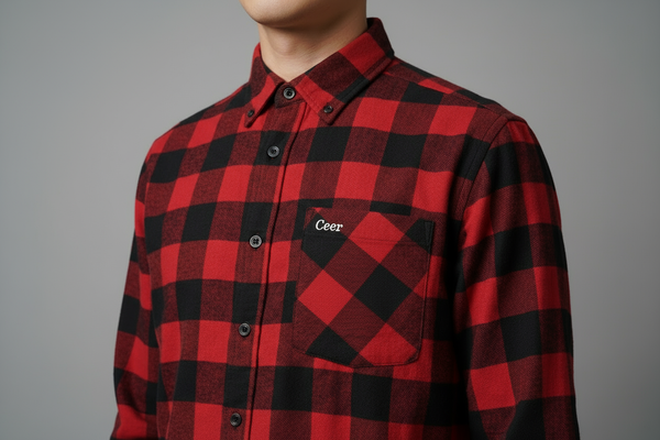 make logo small and place it on pocket top left side